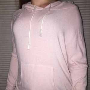 Hollister pink pull over sweater